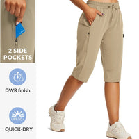 Multi-Pocket Lightweight Quick-Drying Cropped Sports Shorts