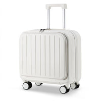 Front Opening Luggage Compartment With Front Open Tray And 20 Inch Cabin, Expandable Folding Cup Holder, Hidden Phone Holder, Dual USB Chargers. Travel Carrier