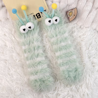 Womens Quirky Coral Fleece Mid-calf Socks