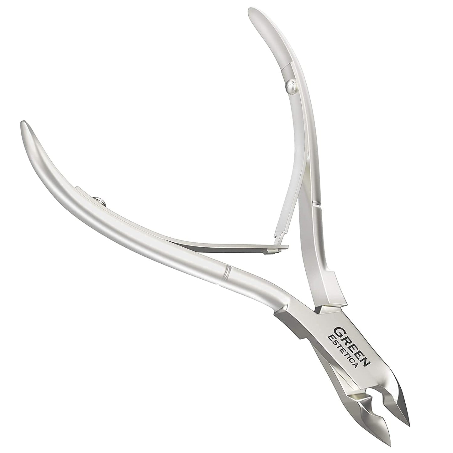 Professional Cuticle Trimmer Nail Cuticle Cutter Stainless Steel Cuticle Nippers with Sharp Blades Clippers Manicure Tools Double Spring for Nail Care Pedicure Nail Tool (Silver)