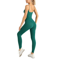Strap High-waist Yoga Two-piece Set