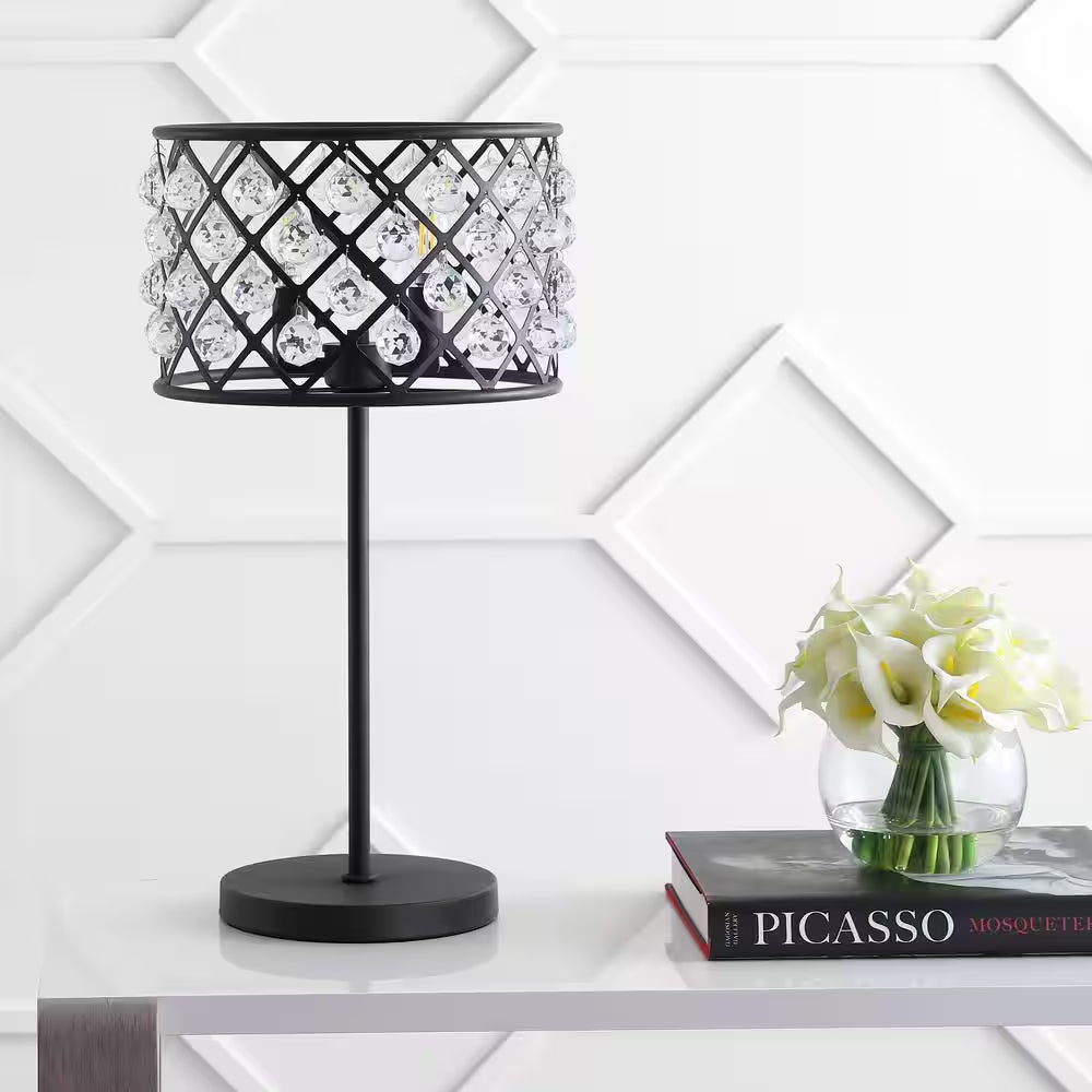 Gabrielle 22.5 In. Oil Rubbed Bronze Metal/Crystal LED Table Lamp