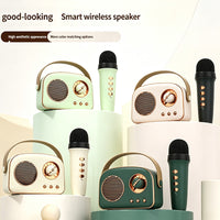 Mini Portable Karaoke Machine With Wireless Microphones