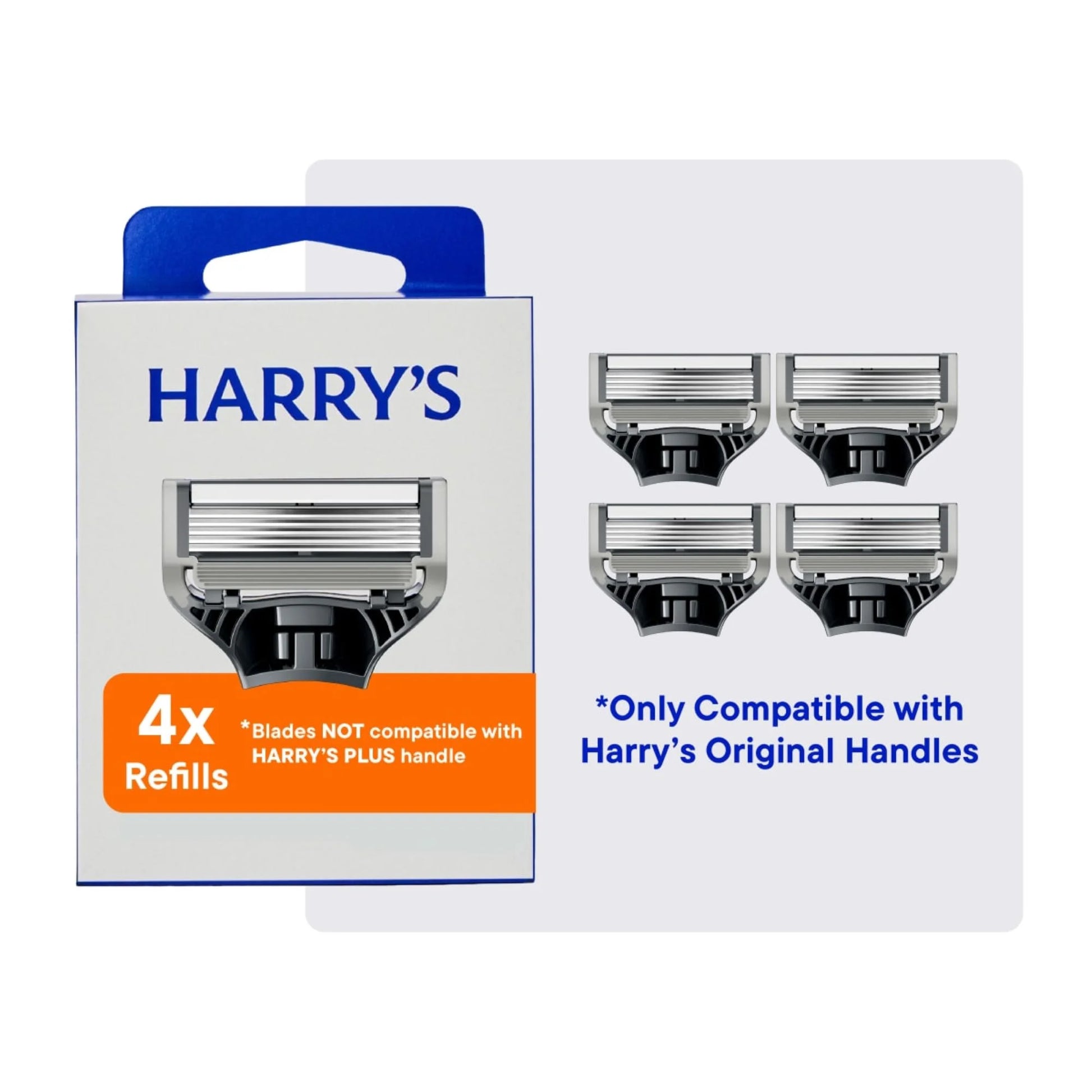 Men'S Razor Blade Refill Cartridges, 4 Count