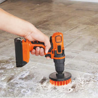 3Pcs Per Set Drill Brush Power Scrubber Cleaning Brush For Car Carpet Wall Tile Tub Cleaner Combo Brush Only