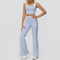 Contrast Nude Yoga Suit Thread
