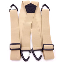 Plastic Buckle 4-hook Britishstyle Unisex X strap Suspenders 4 Cm WideVintage Elastic Braces