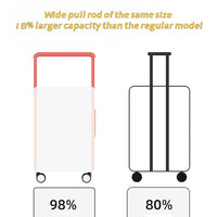 Wide Pull Rod Design Luggage Compartment, Front Open Lid, Stylish Large Capacity Luggage With Foldable Cup Holder And USB Interface