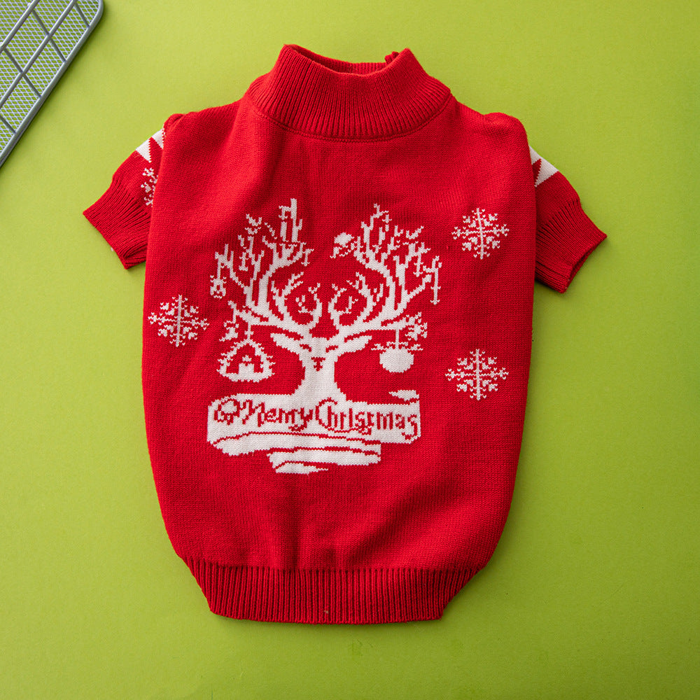 Christmas Tree Elk Dog Sweater | Everyday Home Deal