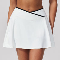 Fake Two-piece Pleated Yoga Fitness And Sports Skirt