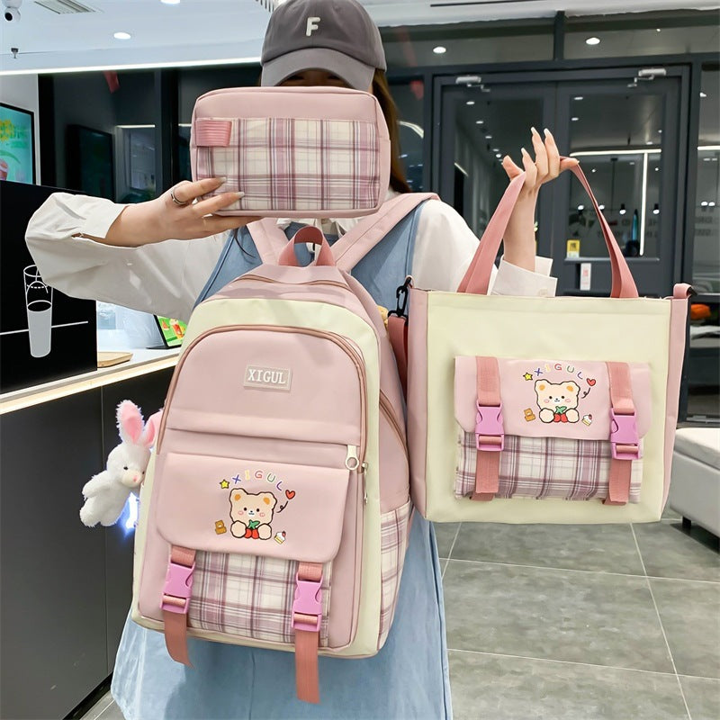 Plaid Backpack Set - Best Premium School Deal | Everyday Home Deal