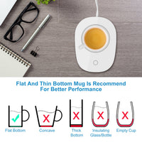 1Pc Coffee Mug Warmer Cup Warmer Auto Shut Off Coffee Tea Milk Electric Heater Pad Office Home Desk Electric Beverage Warmer Mat