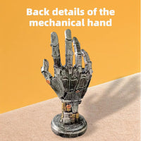 Creative Mechanical Hand Staue, Gaming Controller Holder Stand, Headphone Holder, Necklace Holder, Robot Hand Sculpture, Hand Crafts, Realistic Hand Decor, Modern Home Decor, Gaming Room Decor, Silver