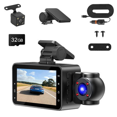 3 Channel Dash Cam - Best Premium Deal | Everyday Home Deal