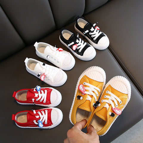 Girls' & Boys' Autumn Korean Style Candy-Colored Canvas Shoes — Premium Footwear Deal | Everyday Home Deal