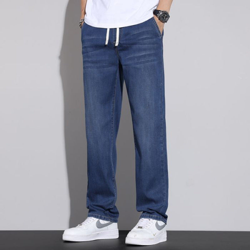 Tencel Lyocell Slim-fit Straight-leg Relaxed-fit Jeans - Premium Apparel Deal | Everyday Home Deal
