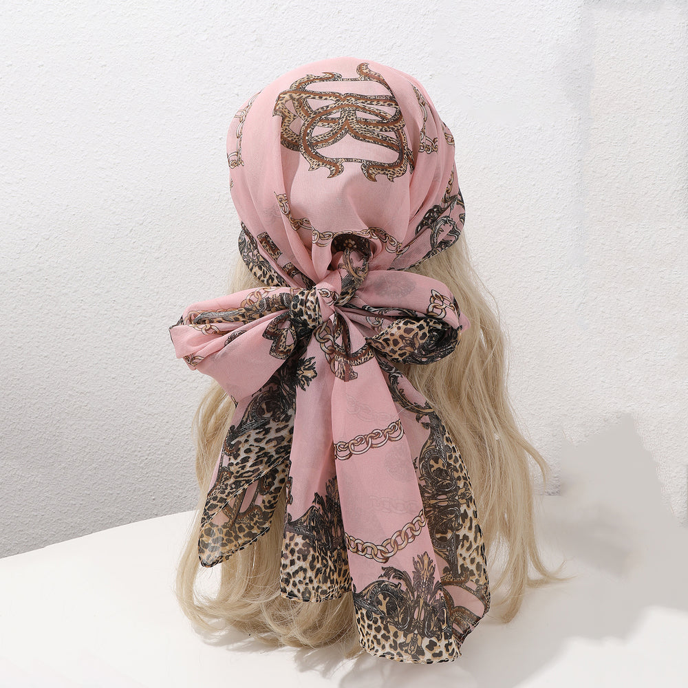 Leopard Print Silk Scarf - Best Premium Clothing Deal | Everyday Home Deal