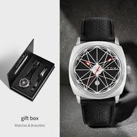 Mens Business Quartz Watch Bracelet Set