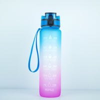 1000ml Transparent Kawaii Water Bottle with Infuser | BPA-Free Sports Flask | Everyday Home Deal