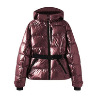 New Multi-color Ski Quilted Hooded Puffer Jacket
