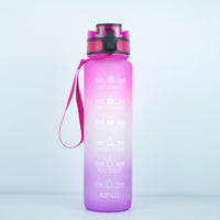 1000ml Transparent Kawaii Water Bottle with Infuser | BPA-Free Sports Flask | Everyday Home Deal