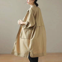 Mid-length Chic Cotton-linen Utility Jacket That The