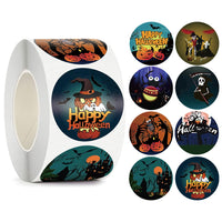 500 Rolls Happy Halloween Children's Toy Animals Thanks Decoration Sticker Label