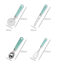 Stainless Steel Kitchen Utensils with Plastic Handles | Cooking Tools | Everyday Home Deal