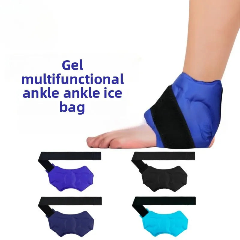 ‌Ankle Support Ice Wrap – Reusable Gel Cold Therapy Brace for Swelling & Pain Relief (360° Wrap Design，Physical Cooling)