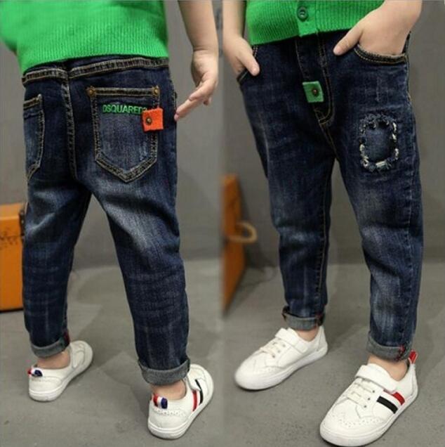 Boys' Urban Letter-Print Comfort Casual Denim Trousers — Premium Apparel Deal | Everyday Home Deal