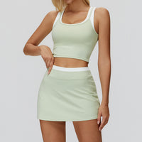 Contrast Nude Yoga Suit Thread