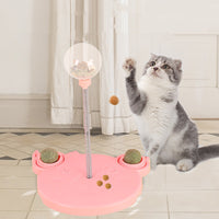 Pet Feeder Cat Toy Pets Leaking Food Ball Self-Playing Tumbler Funny Swing Feeder Puzzle Toys Playing Training Dispenser Bowl