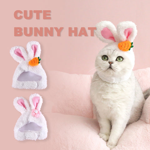 Plush Pet Rabbit Hat - Best Premium Clothing Deal | Everyday Home Deal