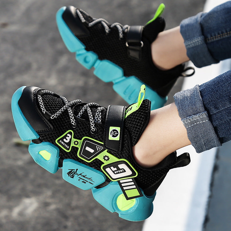 Unisex Mesh Fly-Woven Velcro Breathable Sports Sneakers — Premium Footwear Deal | Everyday Home Deal