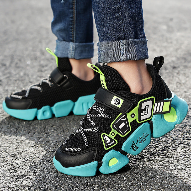 Unisex Mesh Fly-Woven Velcro Breathable Sports Sneakers — Premium Footwear Deal | Everyday Home Deal