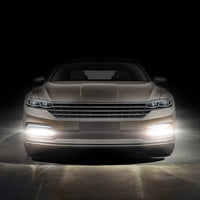 2Pcs LED Daytime Running Lights Car LED COB DRL Fog Lights IP45 Waterproof LED Strip Fog Day Driving Lamp Sticker For 12V Car Interior Exterior Use