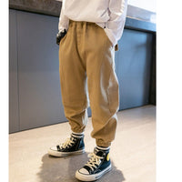 Boys' Middle And Older Children's Footwear Overalls Trousers