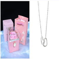 Rotating Soap Flower Rose Gift Box Creative Rotating Rose Jewelry Packaging Box Valentine's Day Gift For Women | Everyday Home Deal