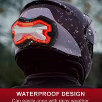 Helmet Restraint Battery And Turn Signal Light