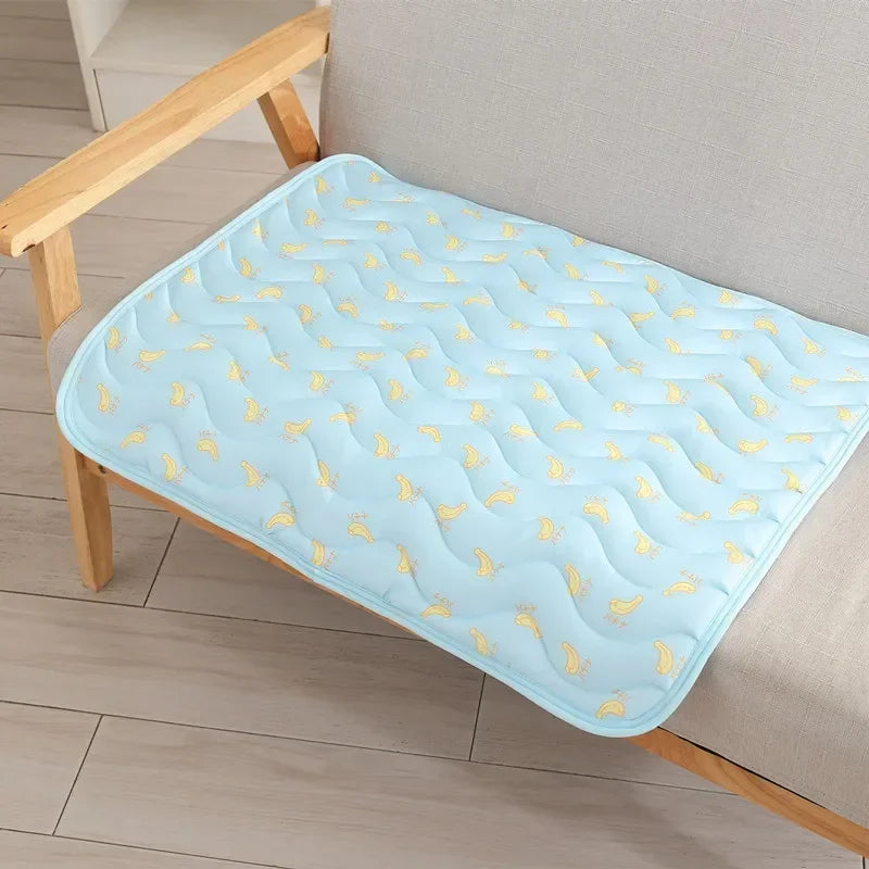 Pet Dog Mat Cooling Summer Pad Mat for Dogs Cat Blanket Sofa Breathable Dog Bed Summer Washable for Small Medium Large Dogs Car