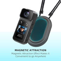 Ormos Mini Action Camera With 180 Degree Rotating Lens - 2.7K Ultra HD Thumb-Sized Camera, Magnetic Mount, WiFi APP Control, Portable Wearable Camera For Outdoor Sports & Daily Vlogging