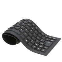 Waterproof Silicone Keyboard Foldable Flexible USB Dustproof DirtProof Full Size