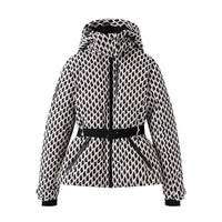 New Multi-color Ski Quilted Hooded Puffer Jacket