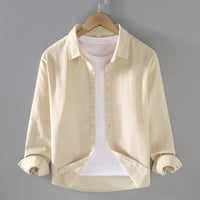 Mens Casual Workwear Layered Corduroy Shirt