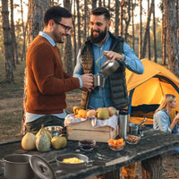 12-Piece Camping Cookware Set with Pot, Pan, Kettle, Cup & Utensils – Lightweight Outdoor Cooking Kit for Hiking & Picnics | Everyday Home Deal