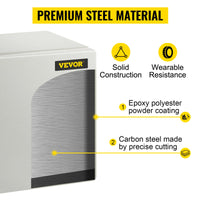 VEVOR NEMA Steel Enclosure,  NEMA 4X Steel Electrical Box, IP66 Waterproof & Dustproof, Outdoor Indoor Electrical Junction Box