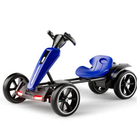 12V Electric Kids Pedal Go Kart, Folder Go Kart, Outdoor Ride On Toy With Adjustable Seat, 4 Non-Slip EVA Wheels For Boys And Girls For Age 3-6 Years Old -Blue