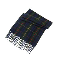British-style Mens And Womens Couple Tassel Scarf With Large Plaid Pattern