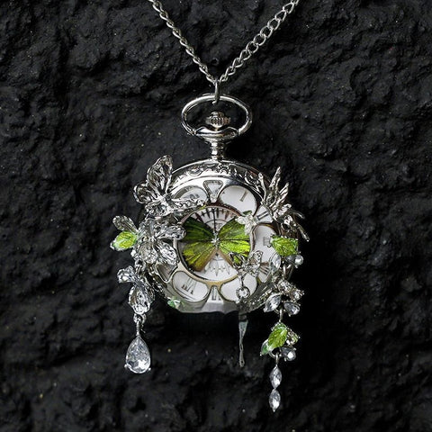 Couples Butterfly Pocket Watch - Best Clothing Deal | Everyday Home Deal