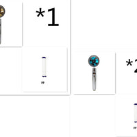 Shower Head Water Saving Flow 360 Degrees Rotating With Small Fan ABS Rain High Pressure Spray Nozzle Bathroom Accessories